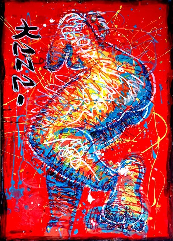 Lola s’endort 02-fond rouge