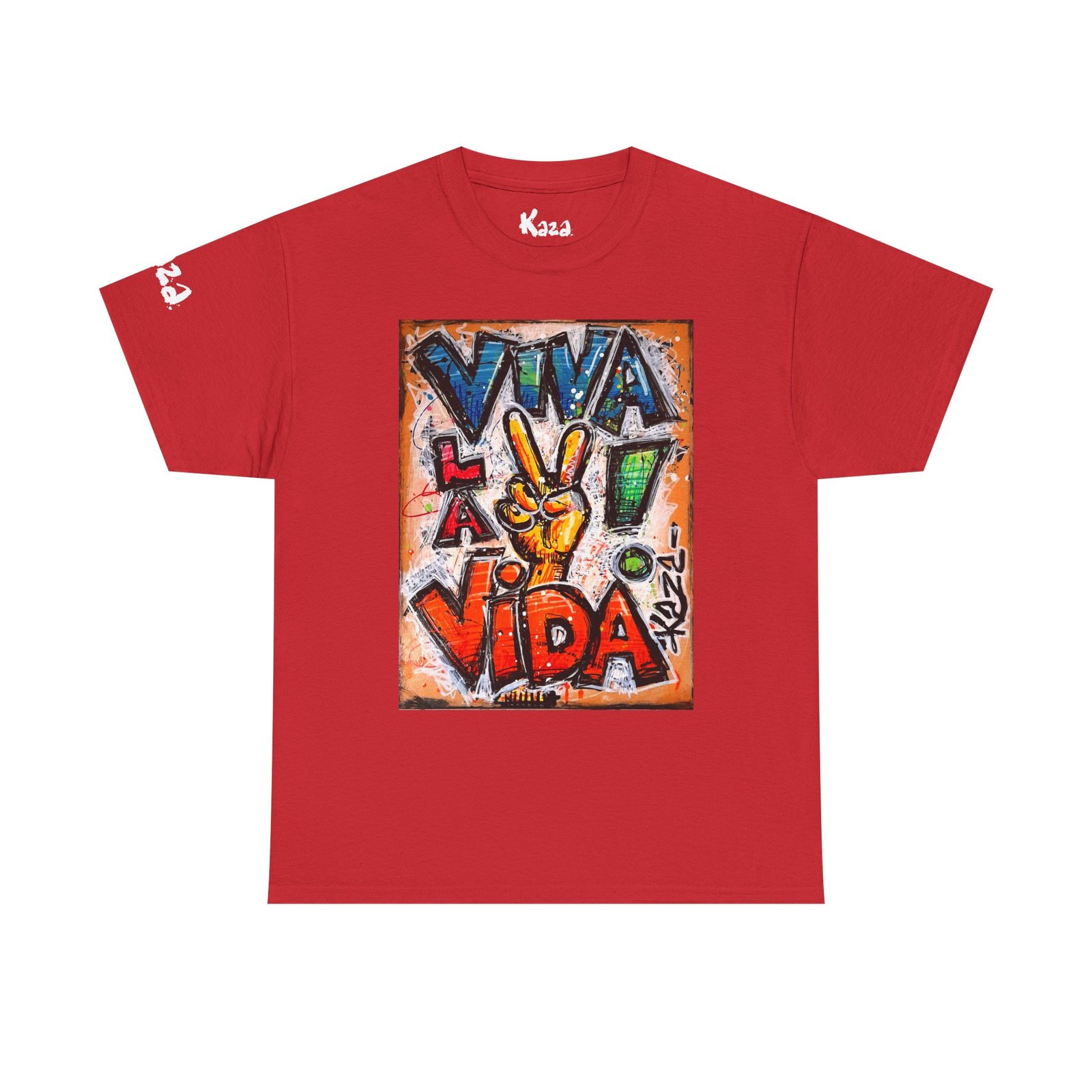 Viva la Vida Tee, Colorful Graphic Tee, Unisex Cotton Shirt, Casual Wear, Gift for Music Lovers, Festival Outfit – Image 2