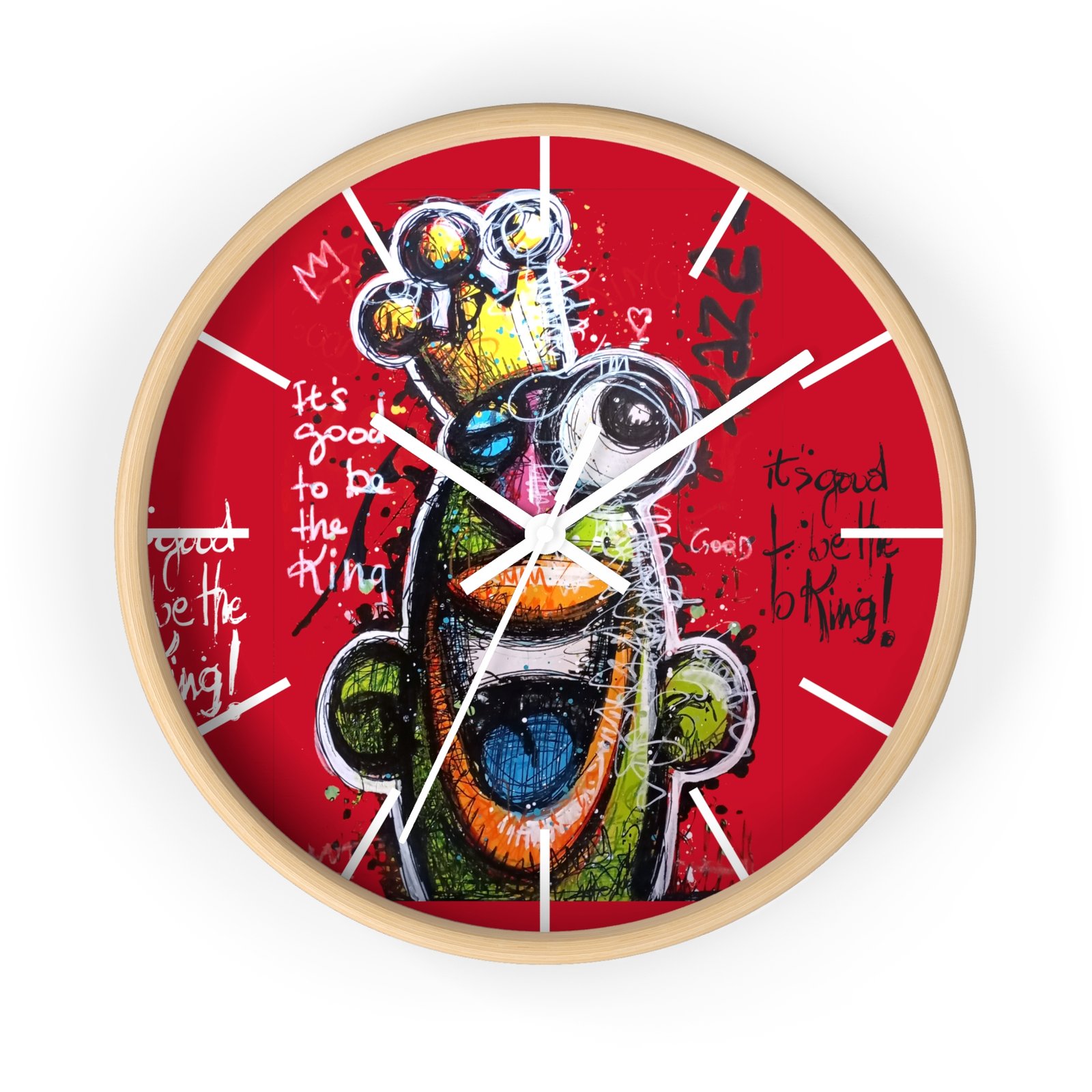 Une horloge murale unique qui allie art, couleur et bonne humeur , signee Kaza. – Image 4