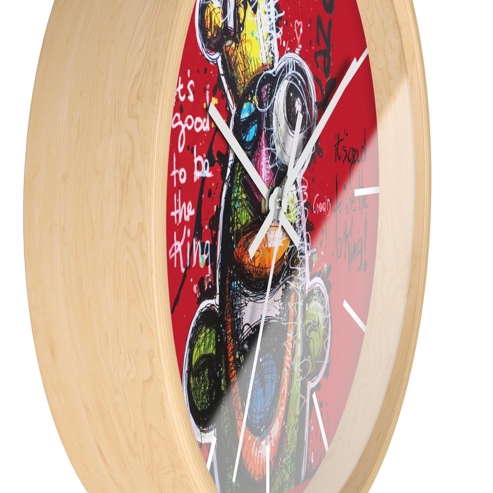 Une horloge murale unique qui allie art, couleur et bonne humeur , signee Kaza. – Image 5