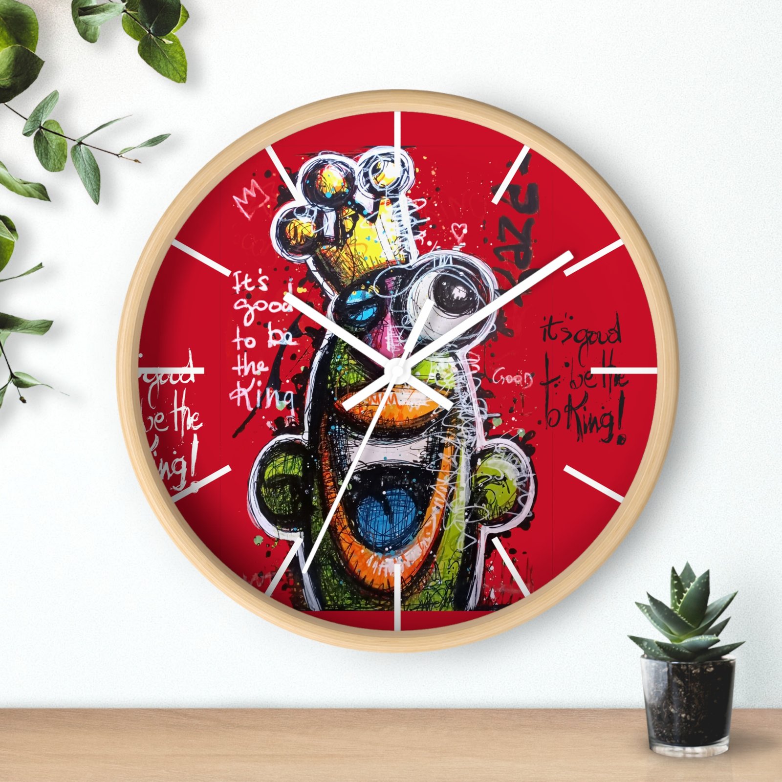 Une horloge murale unique qui allie art, couleur et bonne humeur , signee Kaza. – Image 6