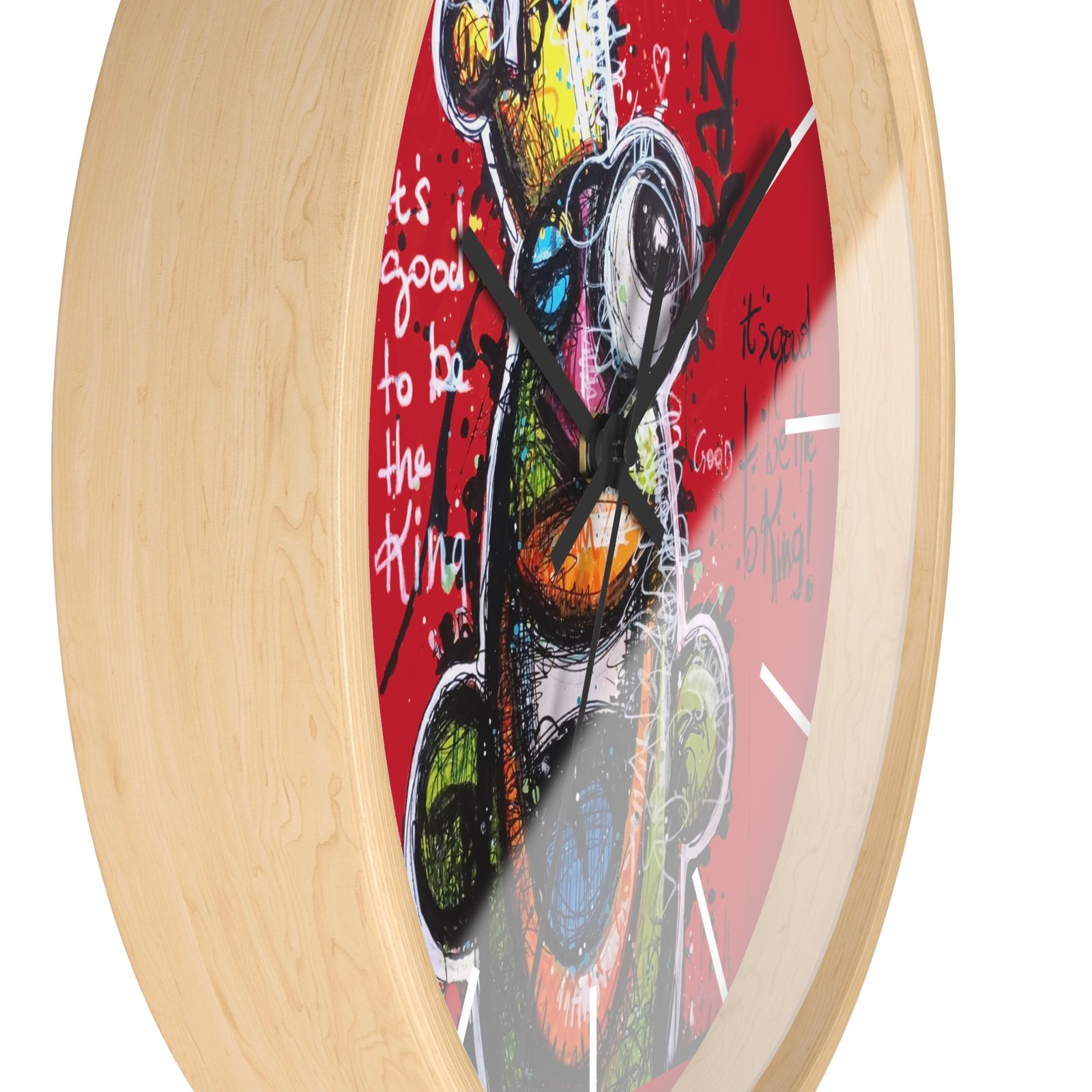 Une horloge murale unique qui allie art, couleur et bonne humeur , signee Kaza. – Image 2