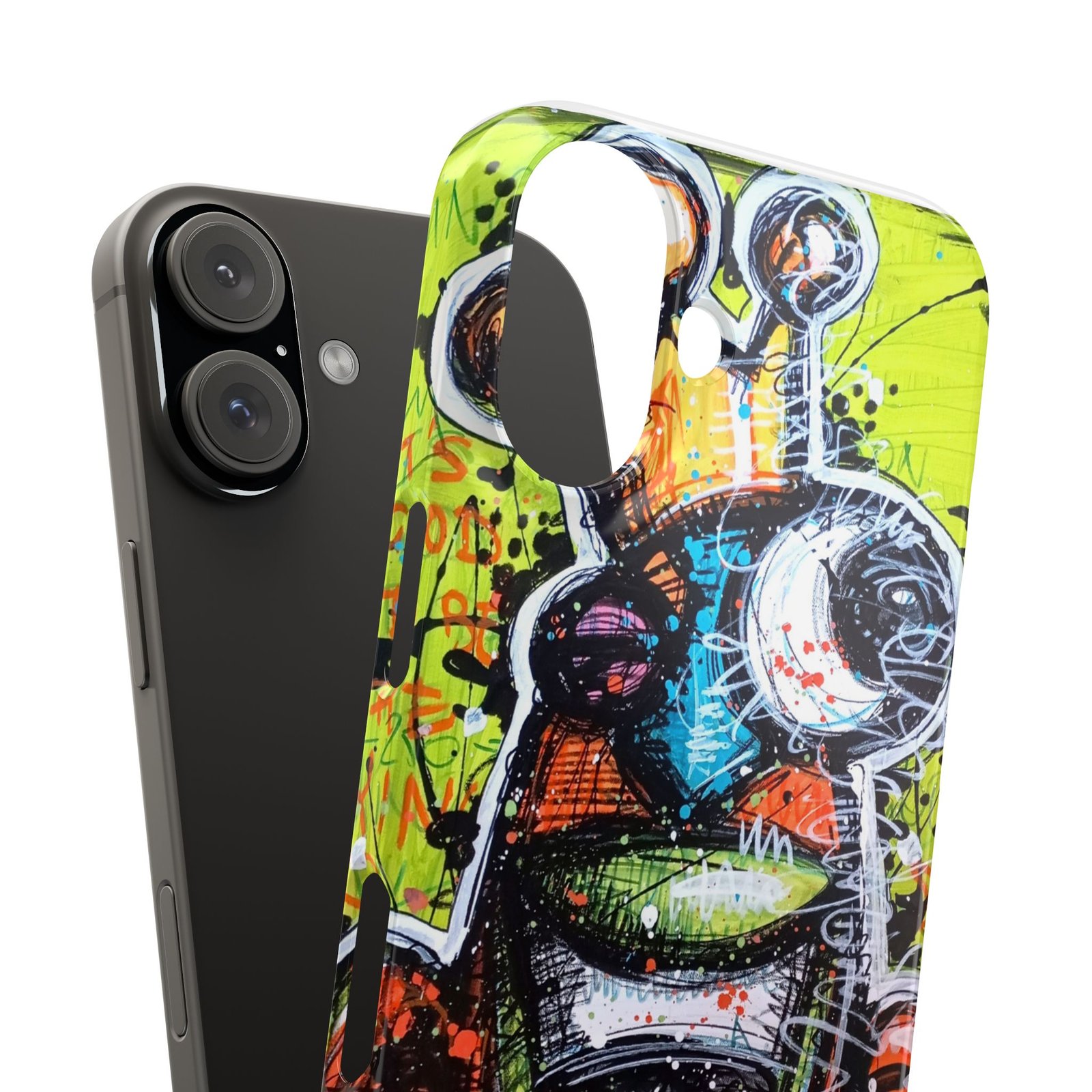 Vibrant Artist Snap Cases | Funky Phone Covers for Trendsetters, Unique Gifts, Graffiti Style, Colorful Tech Accessories – Image 3
