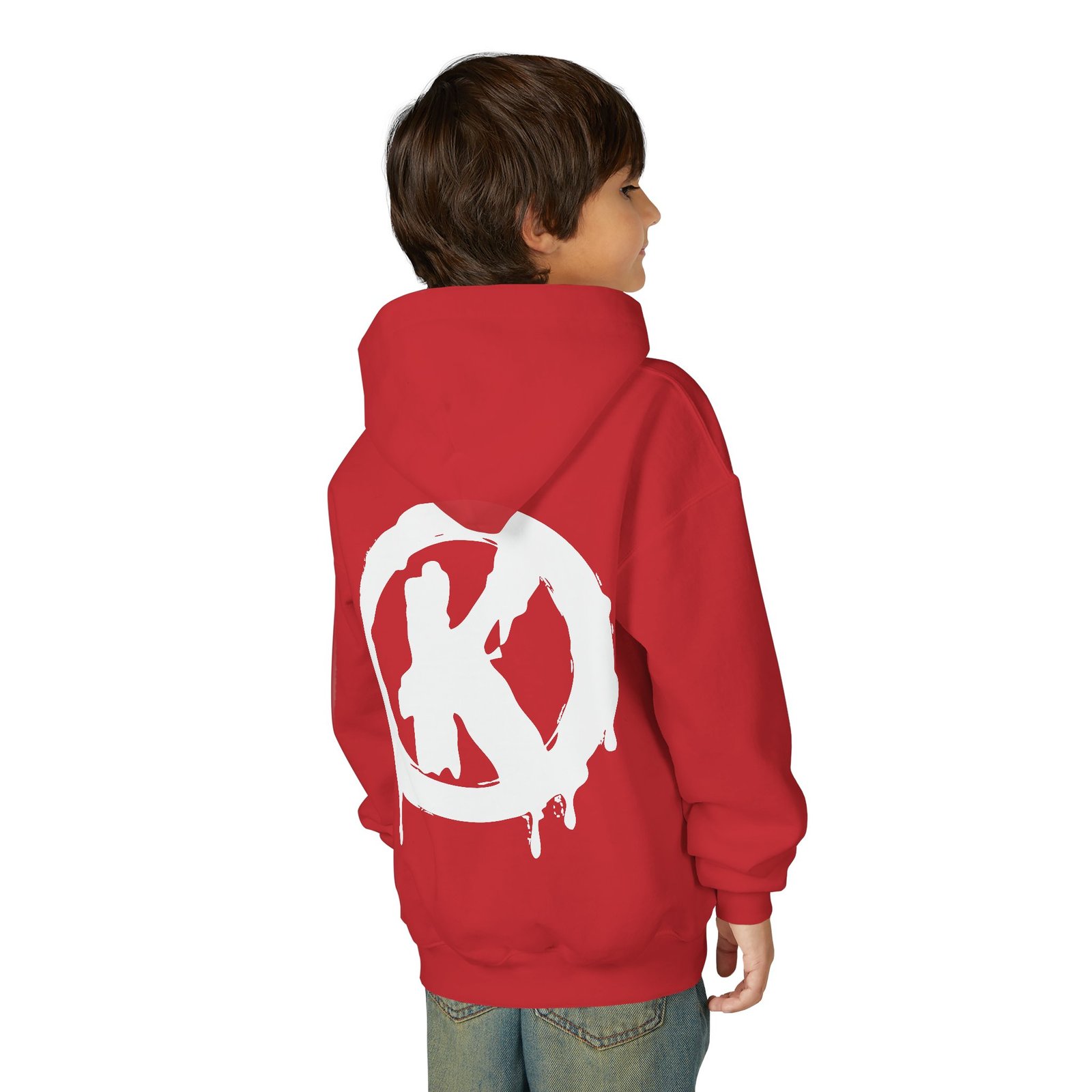 Sweat à capuche « Graffiti Drip K » – Logo stylisé + sérigraphie manuscrite devant – Image 16