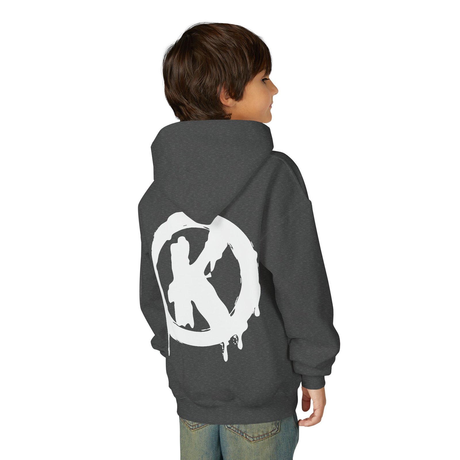 Sweat à capuche « Graffiti Drip K » – Logo stylisé + sérigraphie manuscrite devant – Image 12